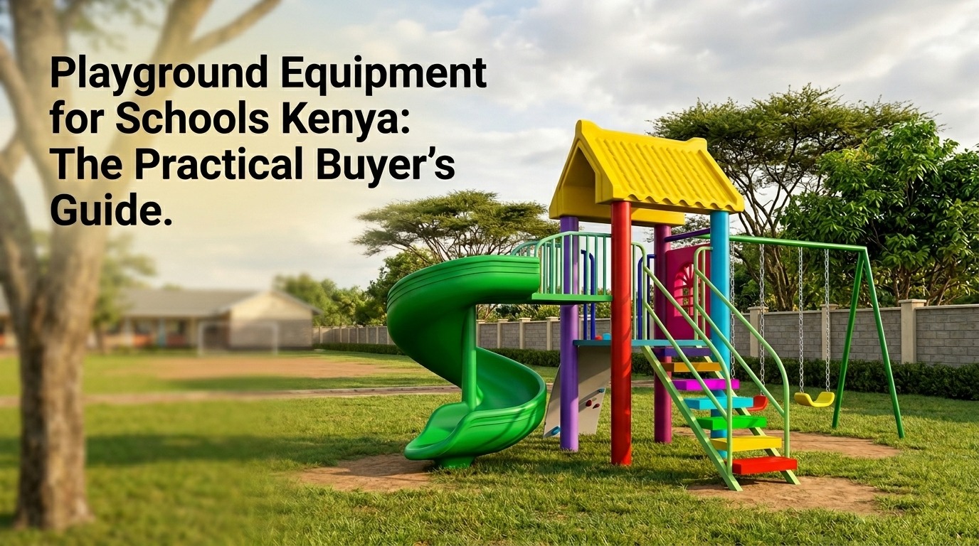 Playground equipment for schools Kenya — commercial multi-tower play system for primary schools Nairobi